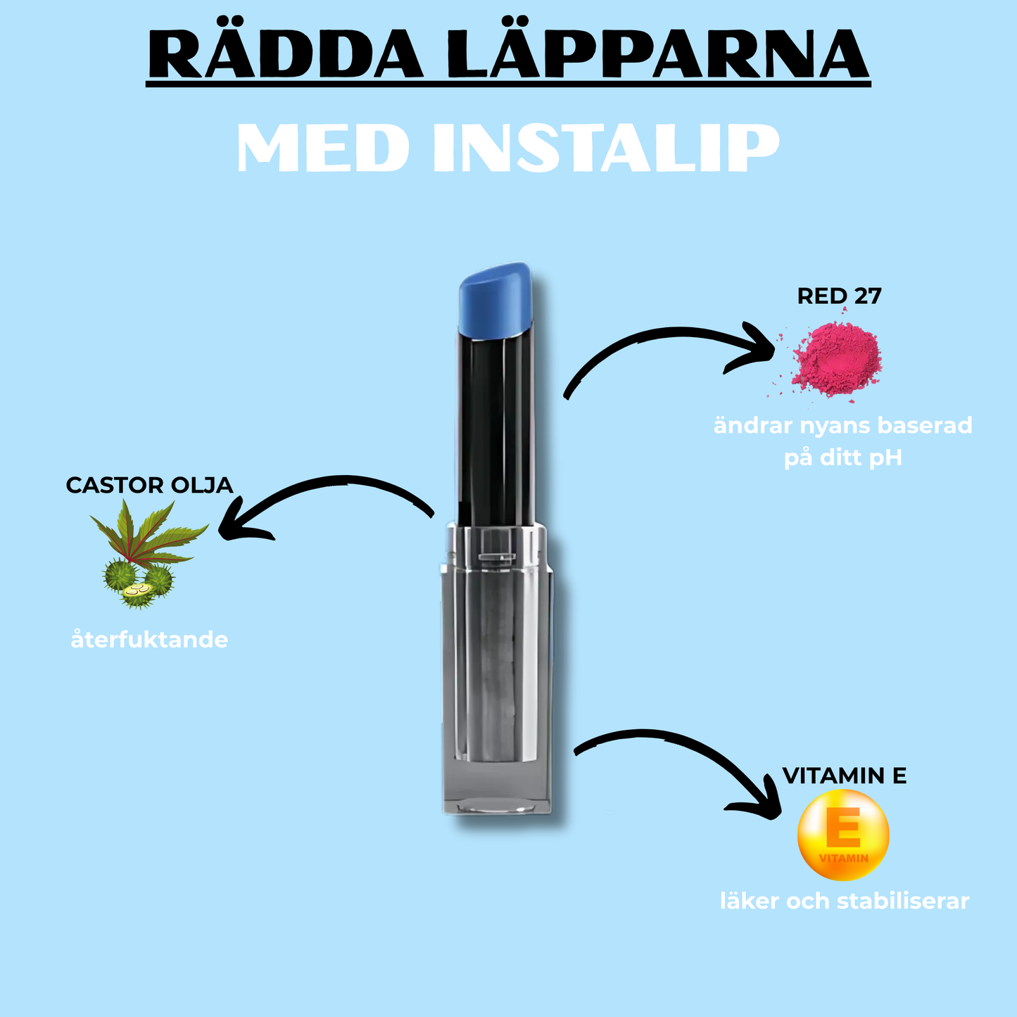 pH Justerande Läppstift